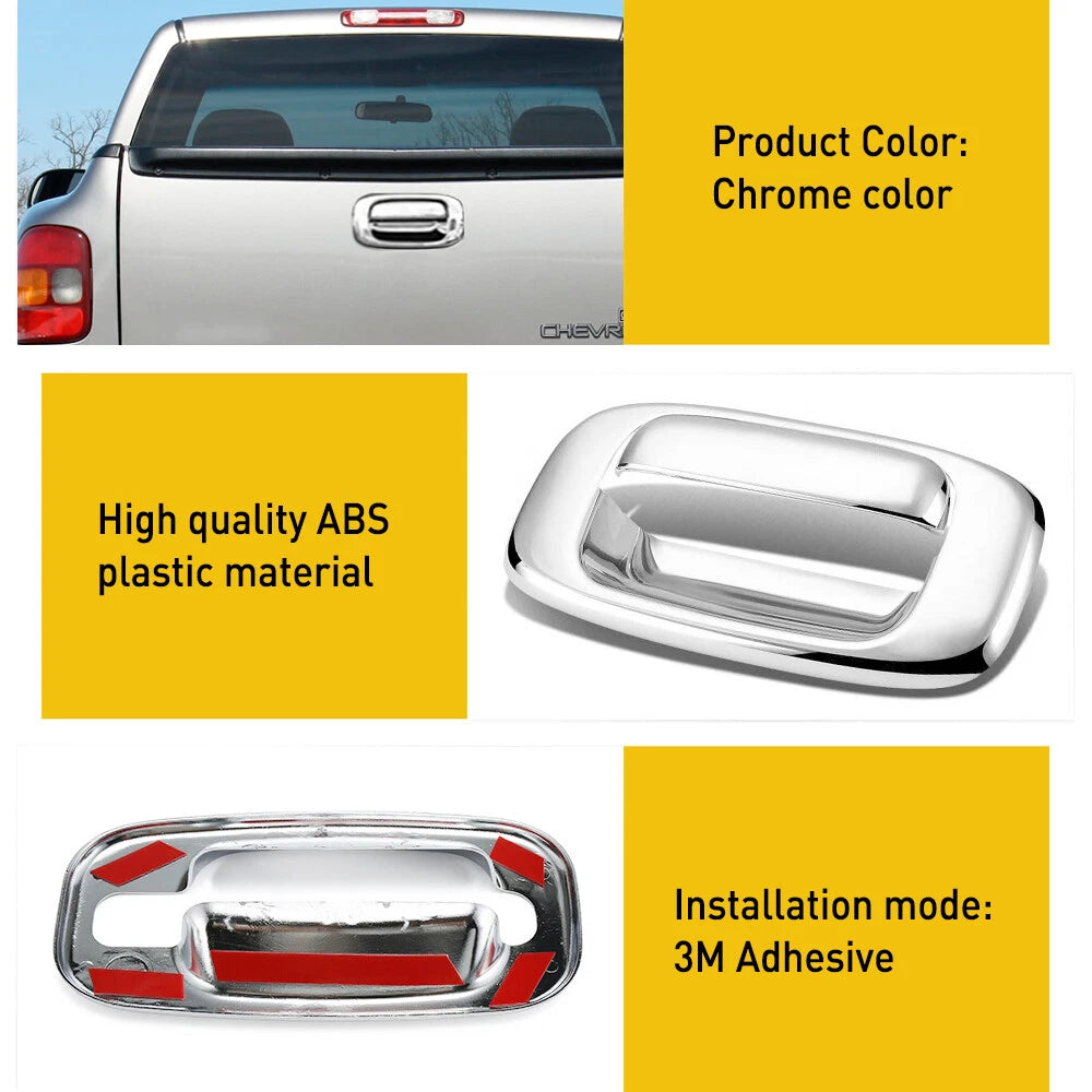 Chrome TailGate Handle Cover Covers For 99-06 Silverado Chevy GMC Sierra 1500 EA 6B93BC-57