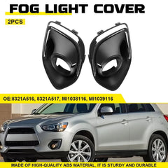 Left+Right Fog Light Bezel Lamp Cover For 2013-2015 Mitsubishi Outlander Sport A 6B93BC-57