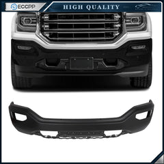 Black Steel Front Bumper w/o Sensor Holes For 2016 2017 2018 GMC Sierra 1500 6B93BC-57