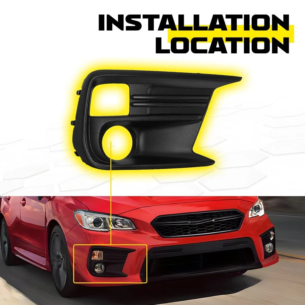 2X Front Bumper Fog Light Cover Left & Right Fits Subaru WRX/WRX STI 2018-2021 A 6B93BC-57