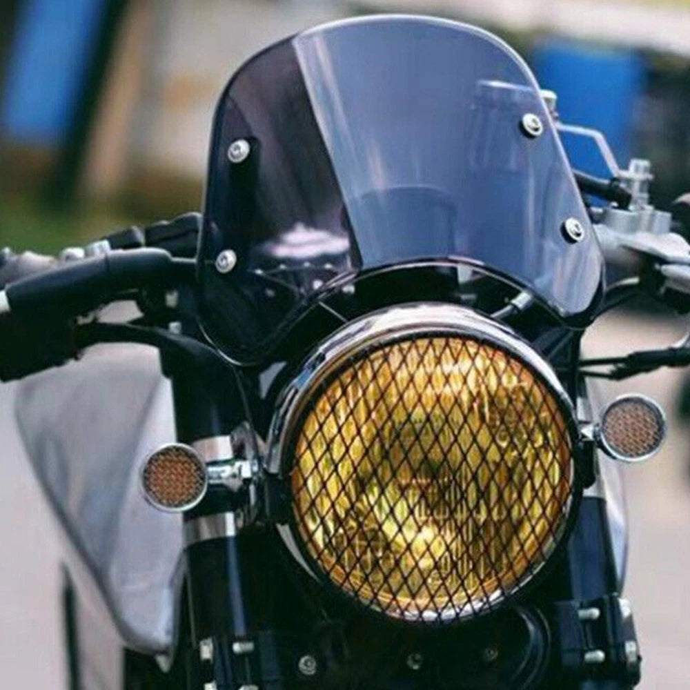 Motorcycle Headlight Fairing Windshield Windscreen 5-7" Round For YMH EOA 6B93BC-57
