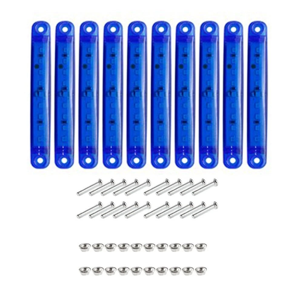 10X 12V Blue LED Side Clearance Marker Truck Trailer Van Lights Waterproof Lamp 6B93BC-57