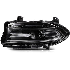 Headlight Assembly Left Side For 2015 2016 2017-2022 Dodge Charger Black Housing
