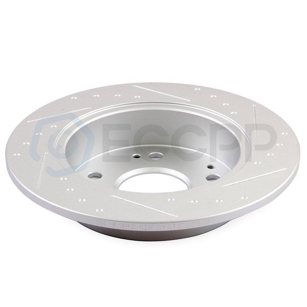 Front & Rear Slotted Brake Rotors Discs For 98 - 02 Honda Accord EX LX 3.0L 6B93BC-57