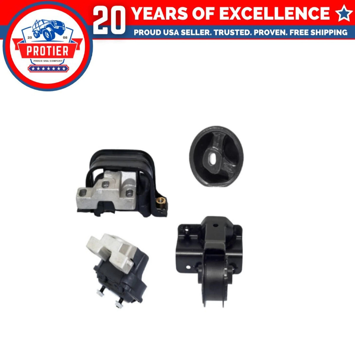 Engine Motor & Trans Mount 4PCS Set Compatible for 1995-1997 Chrysler Cirrus 6B93BC-57