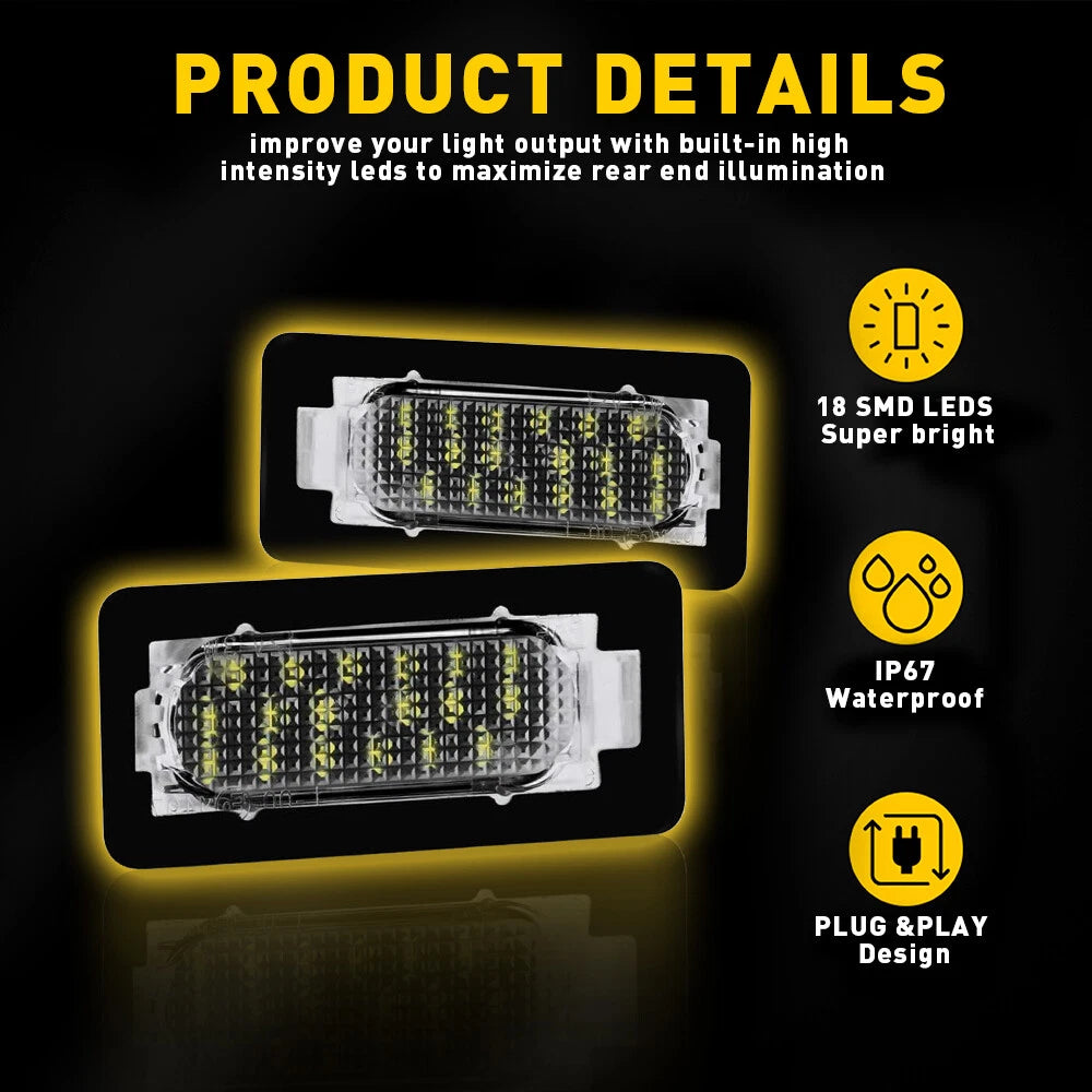 For 2014-2019 Toyota Corolla Sedan LED License Plate Light 6000K Super Bright EA 6B93BC-57