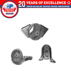 Front & Rear Motor Mount Compatible for 1990-1992 Nissan Stanza 2.4L Compatible 6B93BC-57