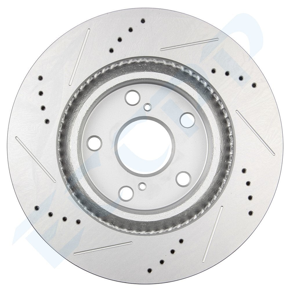 Ceramic Brake Pads And Rotors Front Rear For 2006 2007 2008-2018 Toyota RAV4 6B93BC-57