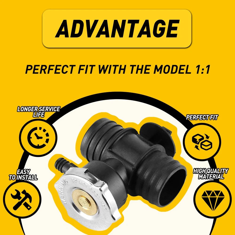 Radiator Coolant Connector Hose&Cap 52028974AA For 07-12 Caliber Dodge Avenger 6B93BC-57