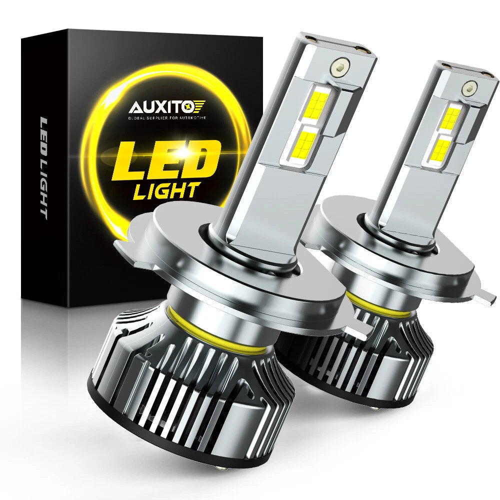 AUXITO H4 9003 LED Headlight Bulbs Hi Low Beam Conversion Kit 6500K White Canbus AUXITO