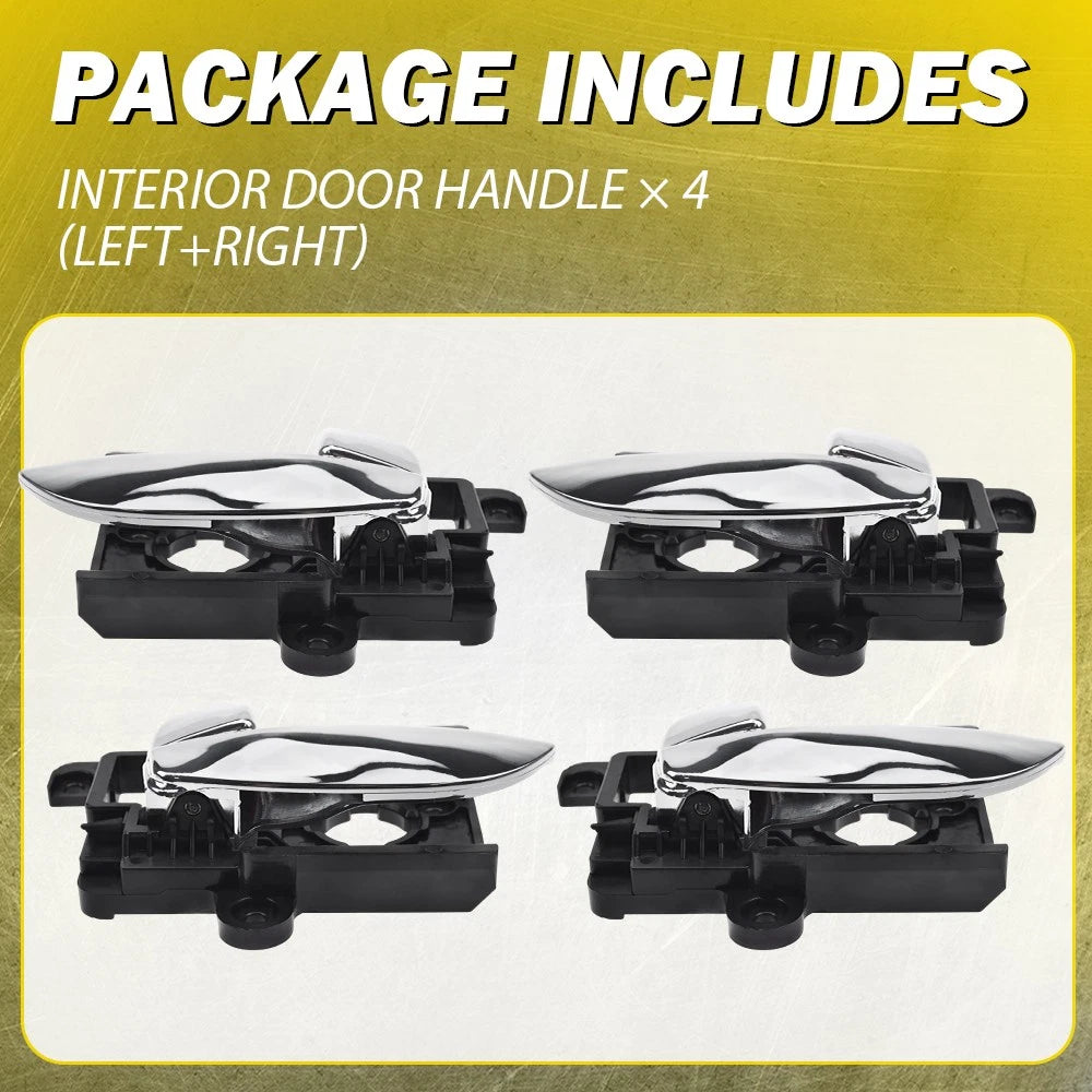 4X Interior Door Handle For 2007-2010 Hyundai Elantra Front Rear Left+Right EOA 6B93BC-57