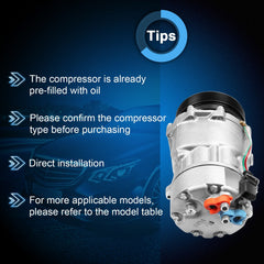 ECCPP A/C AC Compressor For 1999-2000 VW Jetta Golf 1.8L 1.9L 2.0L 6B93BC-57