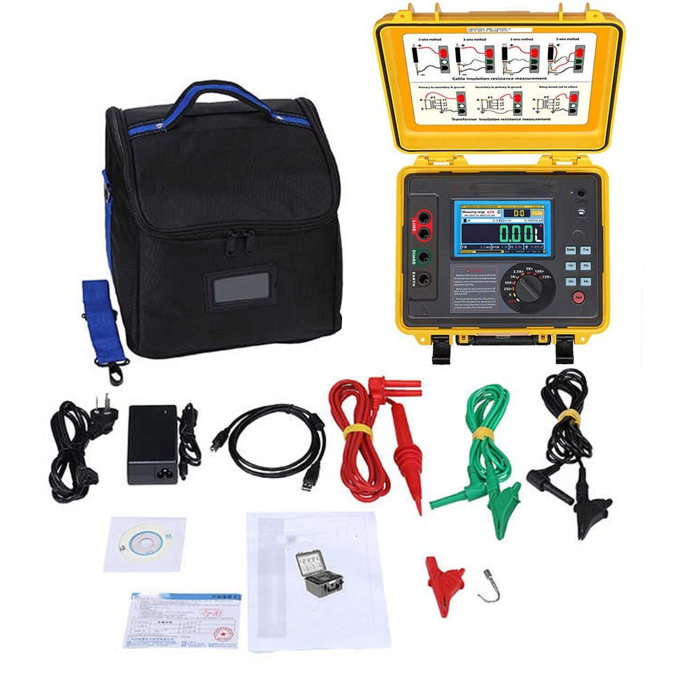 15KV Insulation Resistance Tester High Voltage Insulation Resistance Megohmmeter