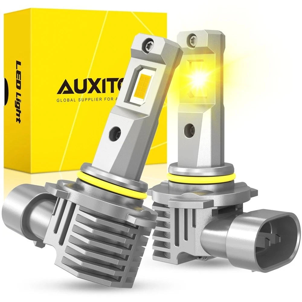 2X AUXITO H10 9140 9145 LED Fog Driving Light Bulbs Bright YELLOW GOLDEN M6 EOA AUXITO