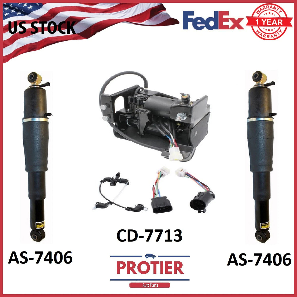 Rear Air Suspension Kit for Escalade Avalanche Suburban Tahoe 6B93BC-57