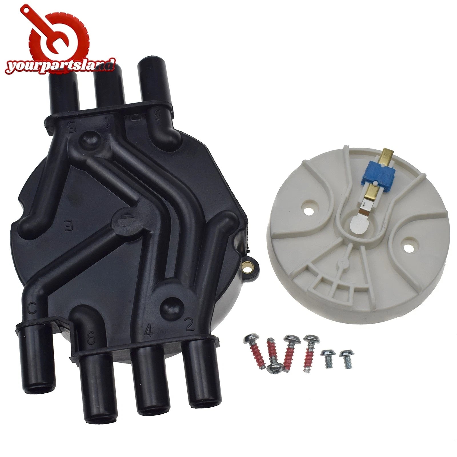 Ignition Distributor Cap & Rotor Kit For Chevy Cadillac GMC 4.3L V6 DR475 D328A 6B93BC-57