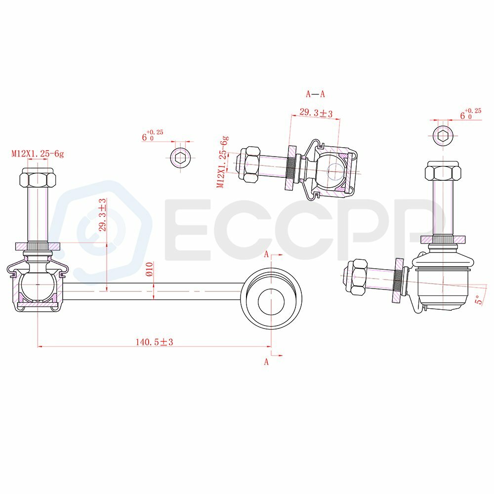 12Pcs Fits 2003-2009 Toyota 4Runner Front Rear Steering Control Arm Ball Joint 6B93BC-57