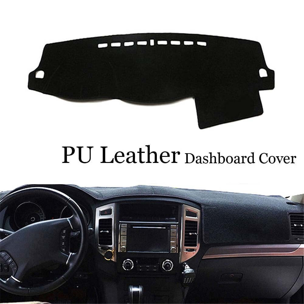 Dashboard Console Cover PU Leather Protector Sunshield Pad For Mitsubishi Pajero