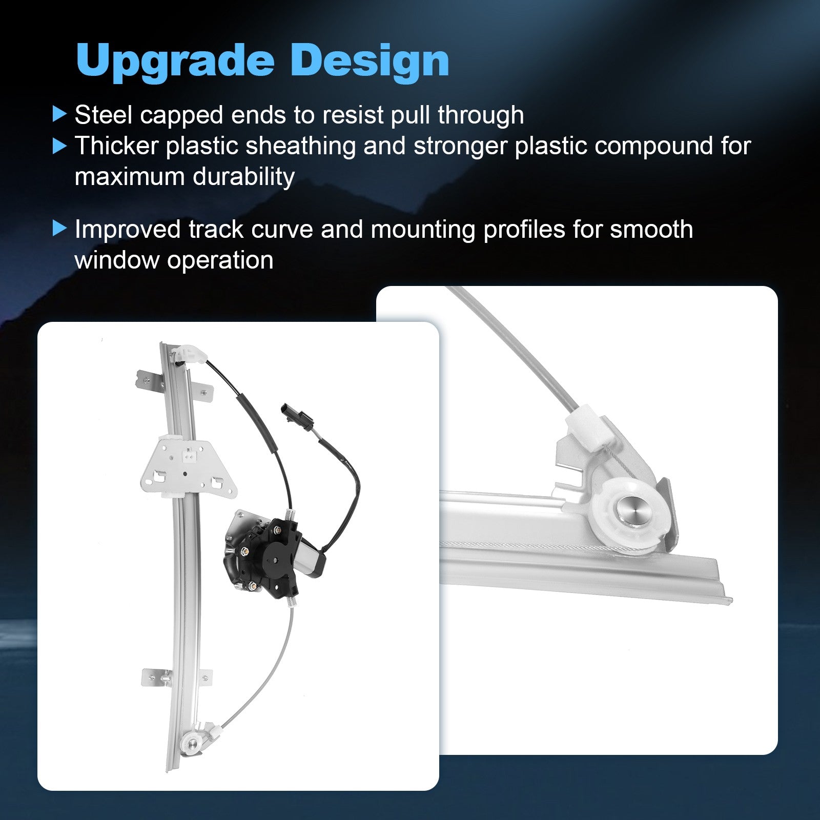 For Dodge Dakota 2000-2004 Rear Driver Left LH Window Regulator & Motor Assembly 6B93BC-57