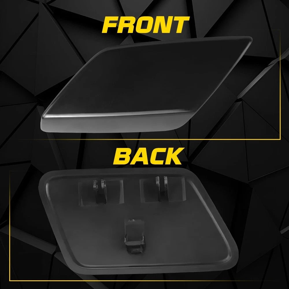 For Volvo S60 2005-2009 Black Pair Front Headlight Washer Jet Spray Cover Cap EA 6B93BC-57