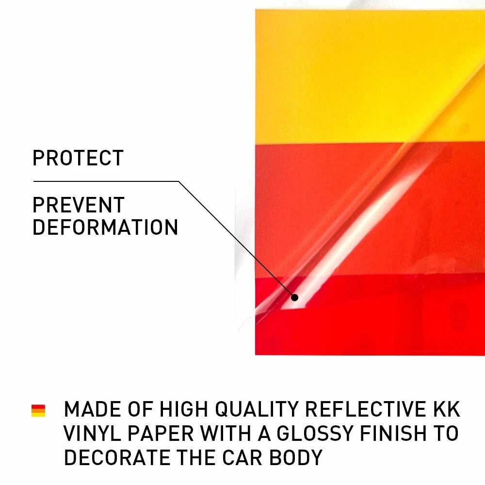 Classic Retro Style Tri-Color Stripe Decal Sticker Side skirt For Toyota/Lexus A 6B93BC-57