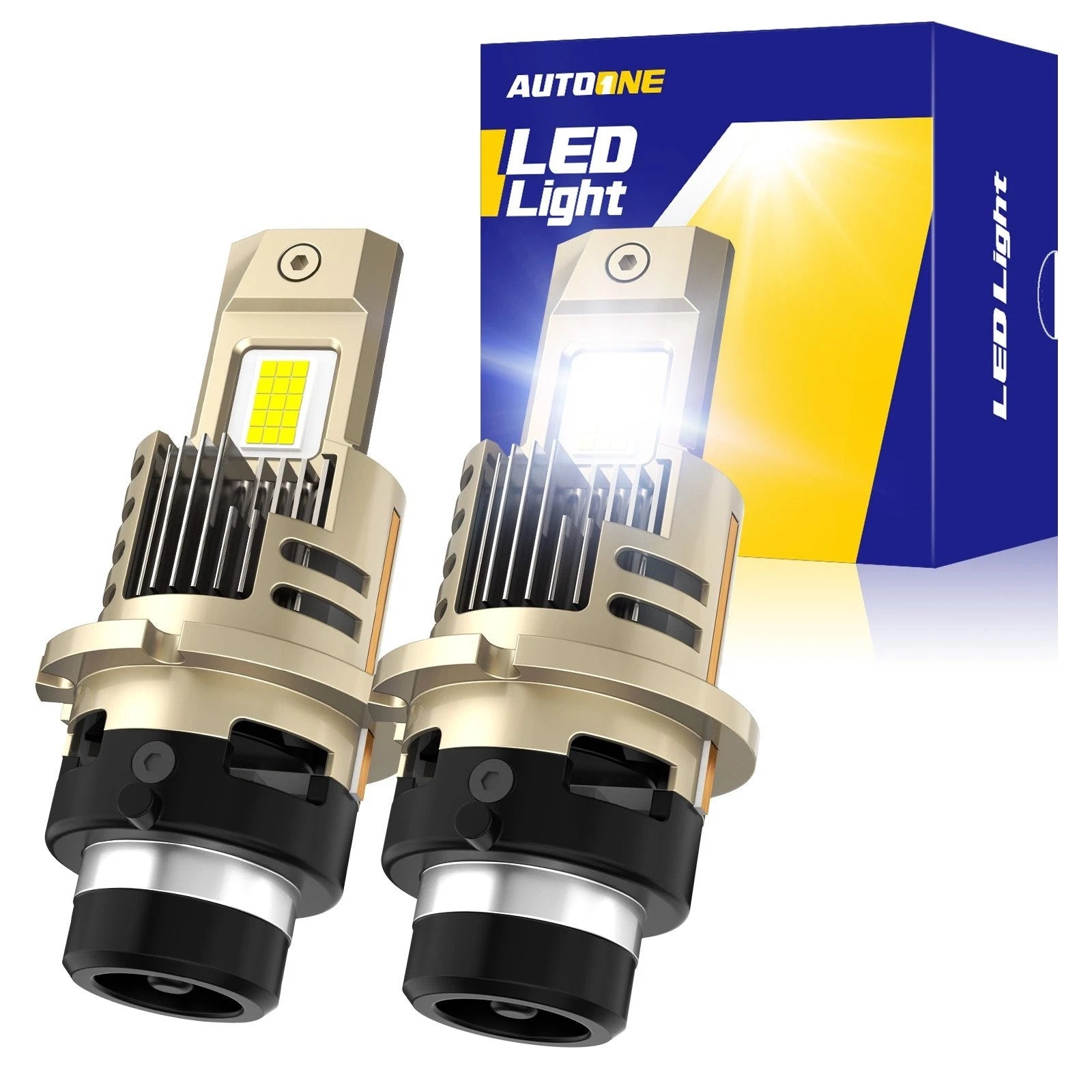 AUTOONE D2S D2R LED Headlight Hi Low Beam Bulb Conversion Kit Super White EOA AUTOONE