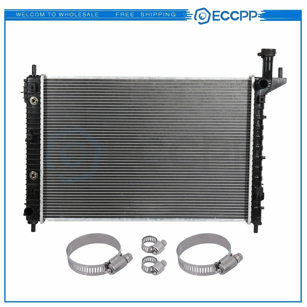 Radiator For 08-17 Buick Enclave 09-17 Chevrolet Traverse w/ Oil Hose Clamps Kit 6B93BC-57