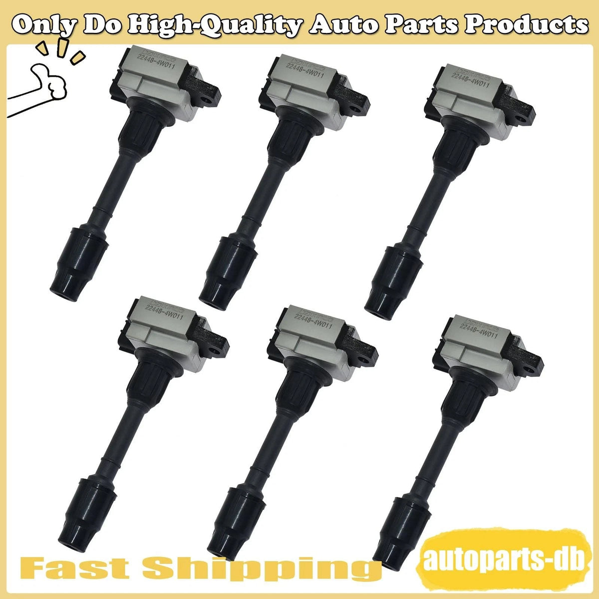 6x Ignition Coil for Infiniti FX35 M35 QX4 Nissan Pathfinder 3.5L V6 22448-4W011 6B93BC-57
