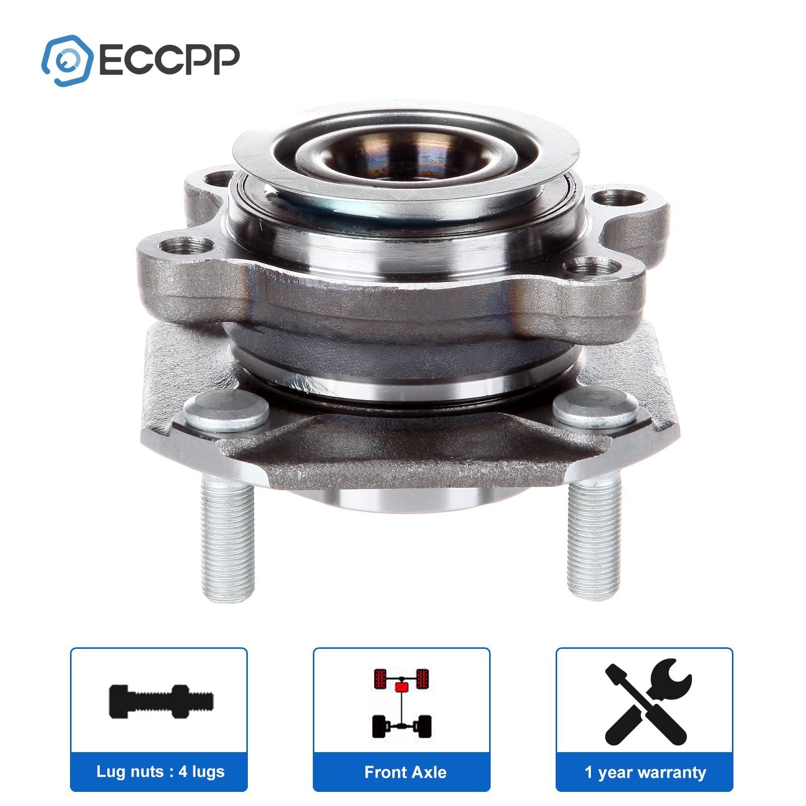 1Pc Wheel Hub Bearing Assembly Front For Nissan Sentra Non-ABS 2.0L 2007-2012 6B93BC-57