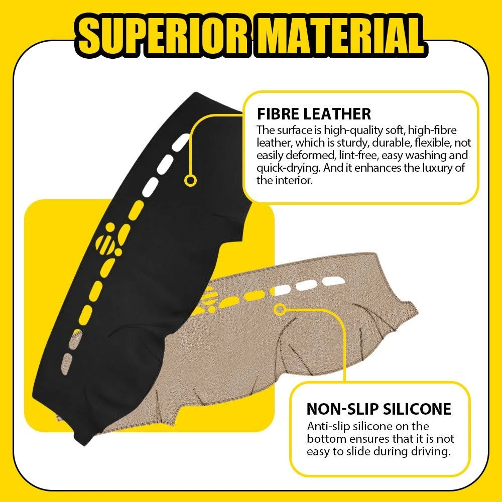 For Jeep Grand Cherokee 2011-17 Leather Car Dashboard Cover Dash Protector Mat A 6B93BC-57