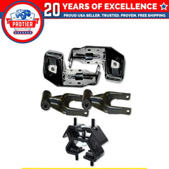 Fits 2001-2007 Buick Century 3.1L Bracket & Torque Motor & Trans Mount 5pcs 6B93BC-57