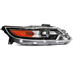 Passenger Right Side Headlight For 2010-2012 Ford Taurus 3.5L Black Amber 6B93BC-57