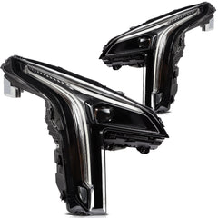 ECCPP LED Headlights Assembly For Cadillac XT4 2.0L 2019-2022 Pair Kit Black 6B93BC-57