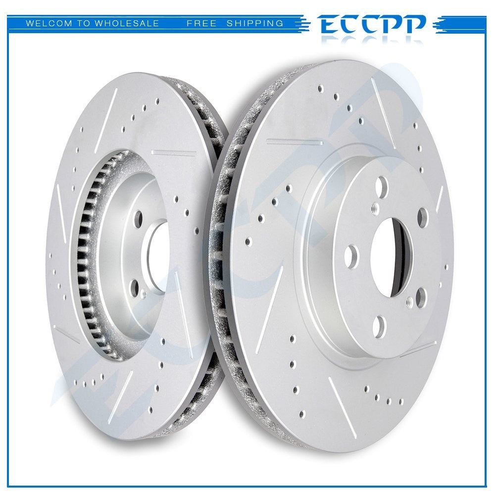 Drill &slot Front Brake Rotors For Toyota for Corolla Matrix Pontiac Vibe 1.8 6B93BC-57