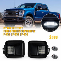 2x Bright White LED Tag License Plate Light For 2017-2022 Ford F-250 F-350 F-450 6B93BC-57