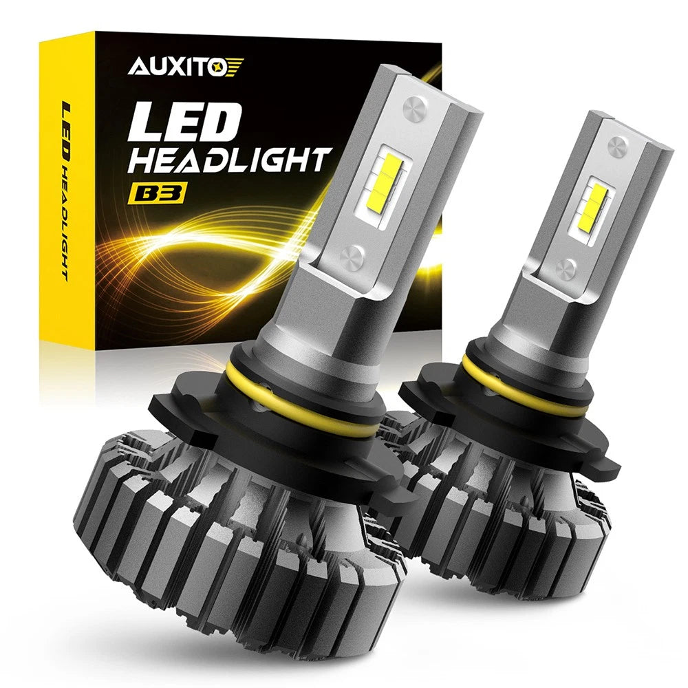 2X AUXITO 9006 HB4 Headlight Bulb Low Beam 20000LM LED Super White Kit HID B3 EA AUXITO