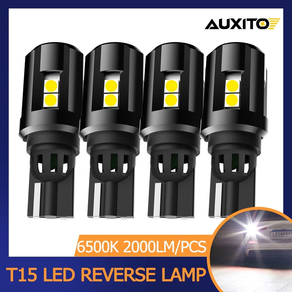 AUXITO 912 921 T15 LED Backup Reverse Light Error Free 6500K White 4000LM B AUXITO