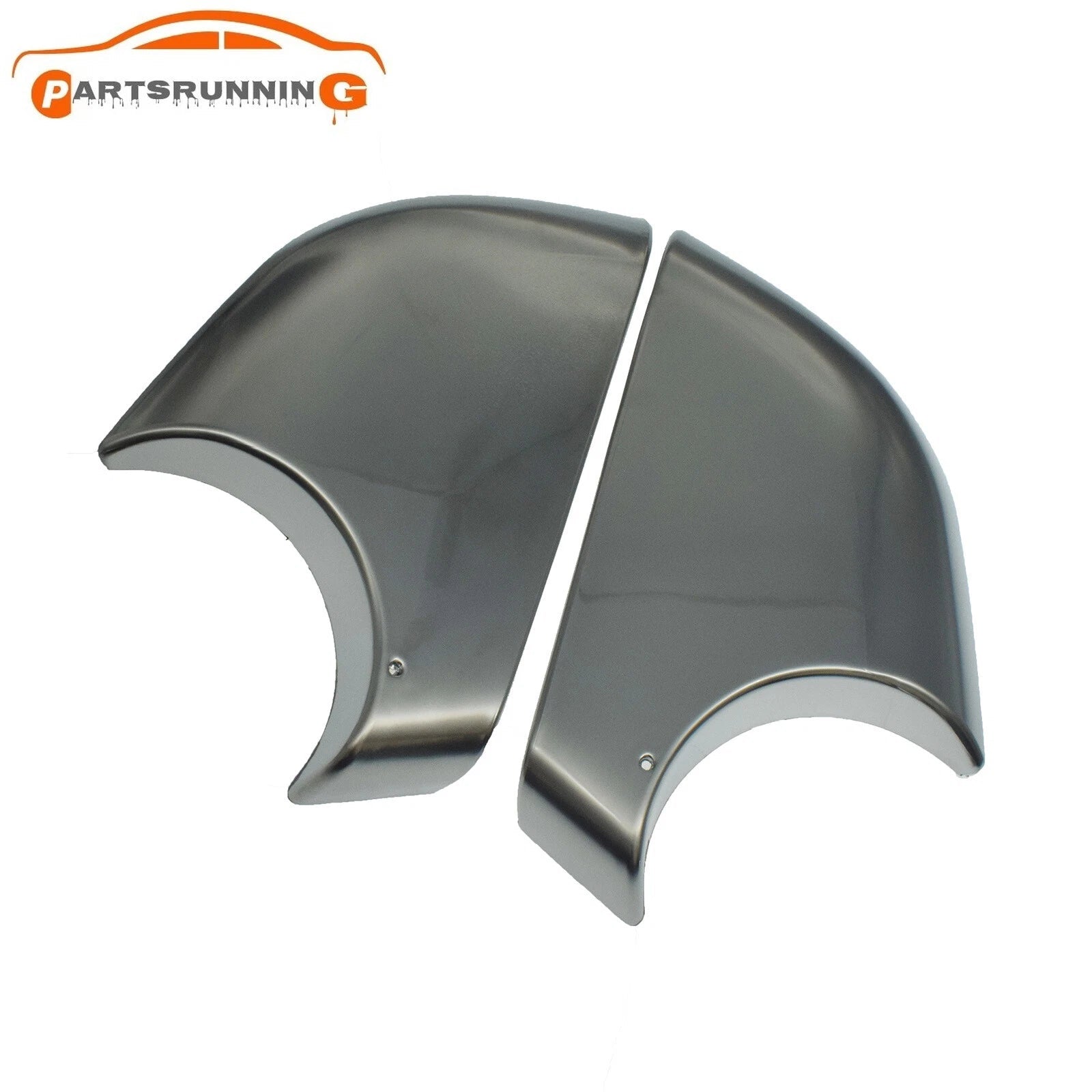 2PCS Chrome Left Right Lower Outer Cover Cap Mirror For 2017-2022 Tesla Model 3 6B93BC-57