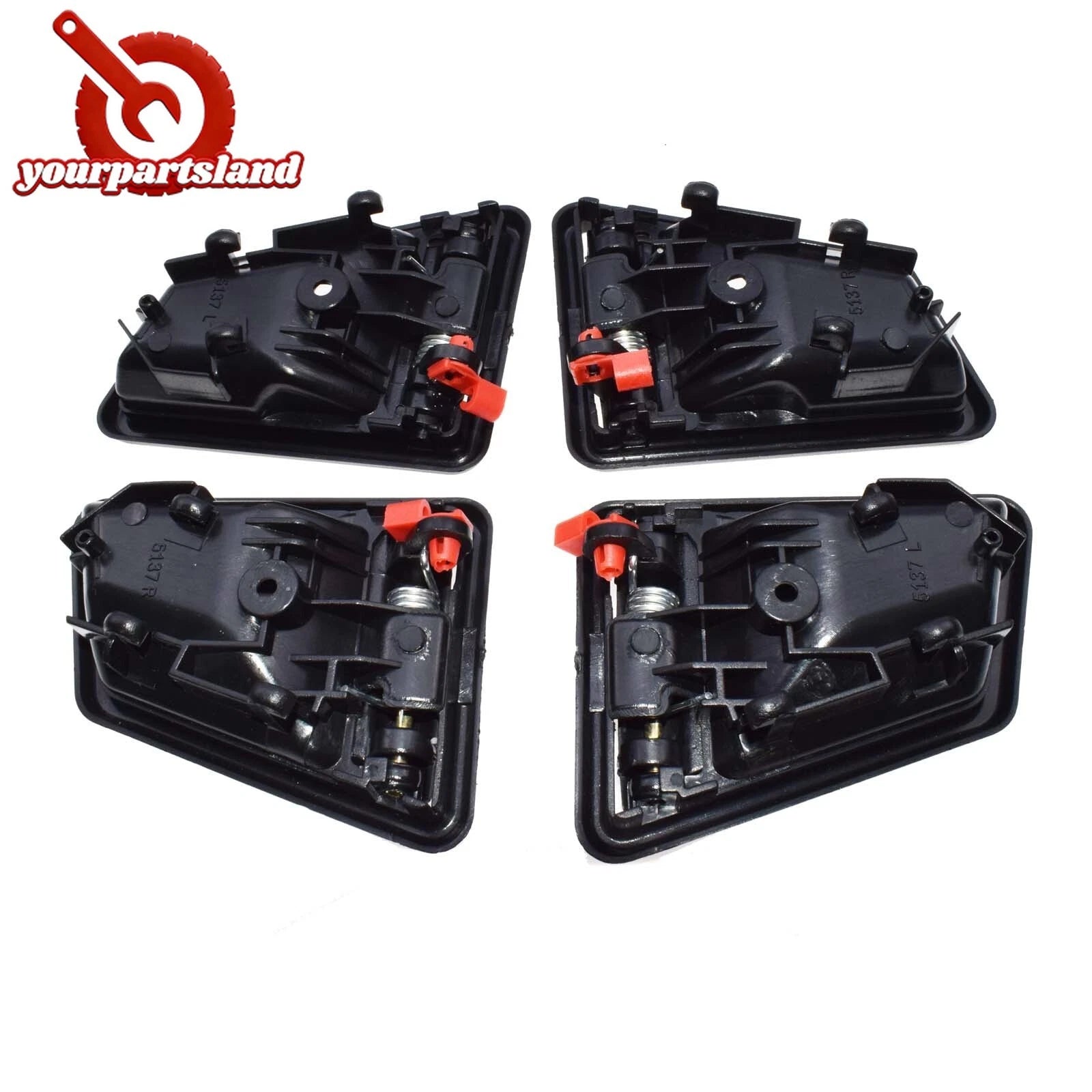 Left Right Interior Inside & Tail Gate Door Handle Set for 89-98 Suzuki Sidekick 6B93BC-57