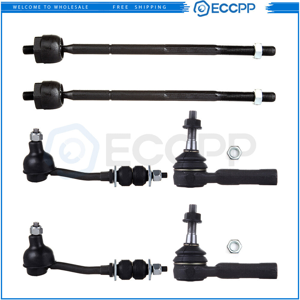 Front Steering Sway Bar Inner Outer Tie Rod End Suspension Kit For 00-04 Dakota
