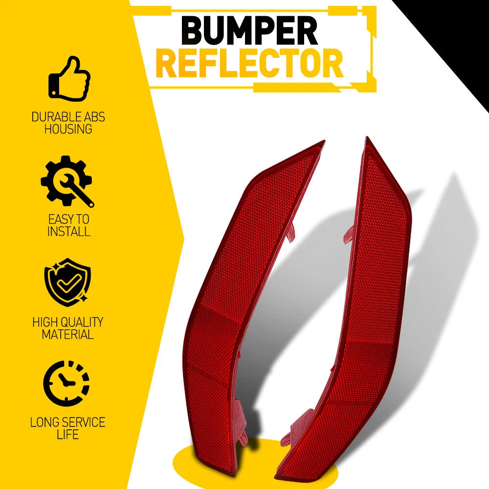 2PCS Rear Bumper Reflector Set Red Lens For 2017-2020 Nissan Rogue LH RH Side EA 6B93BC-57