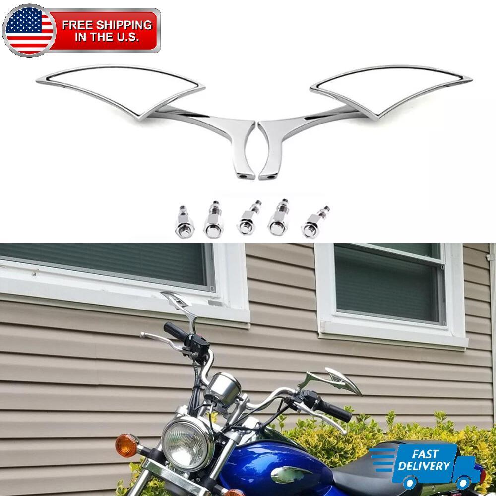For Suzuki Boulevard C50 C90 C109R M50 M90 M109R Chrome Blade Rear View Mirrors