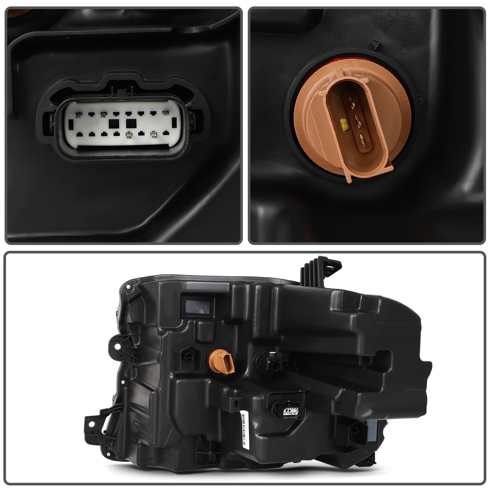 Passenger Right Side LED Headlight For 2022-2024 Ford Maverick 2.0L 2.5L Chrome 6B93BC-57