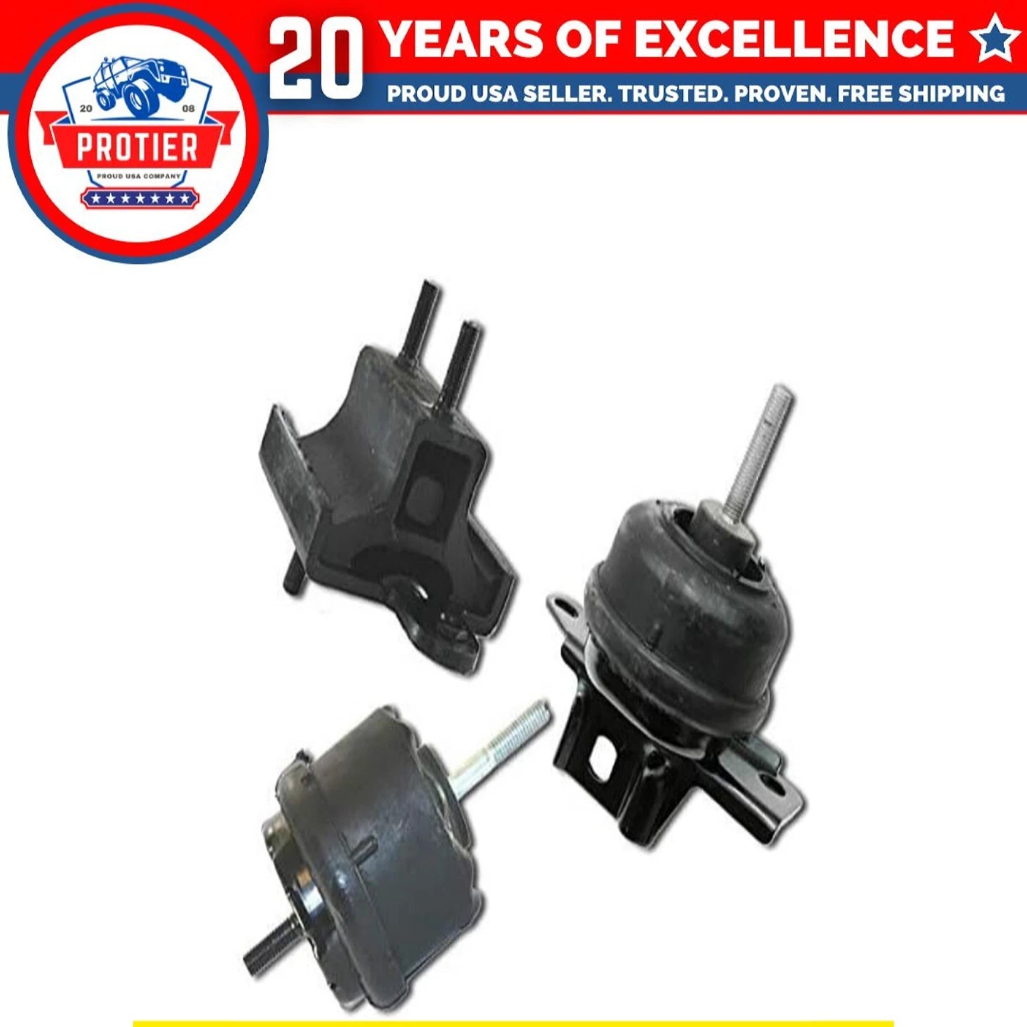 Fits 2000-2005 Buick LeSabre/Pontiac Bonneville 3.8L Transmission Mount Set 3pcs 6B93BC-57