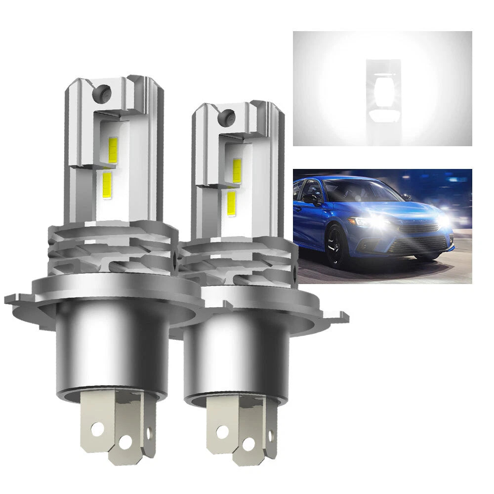 AUXITO H4 9003 HB2 Super White Kit LED Headlight Bulbs High Low Beam 360000LM EA AUXITO