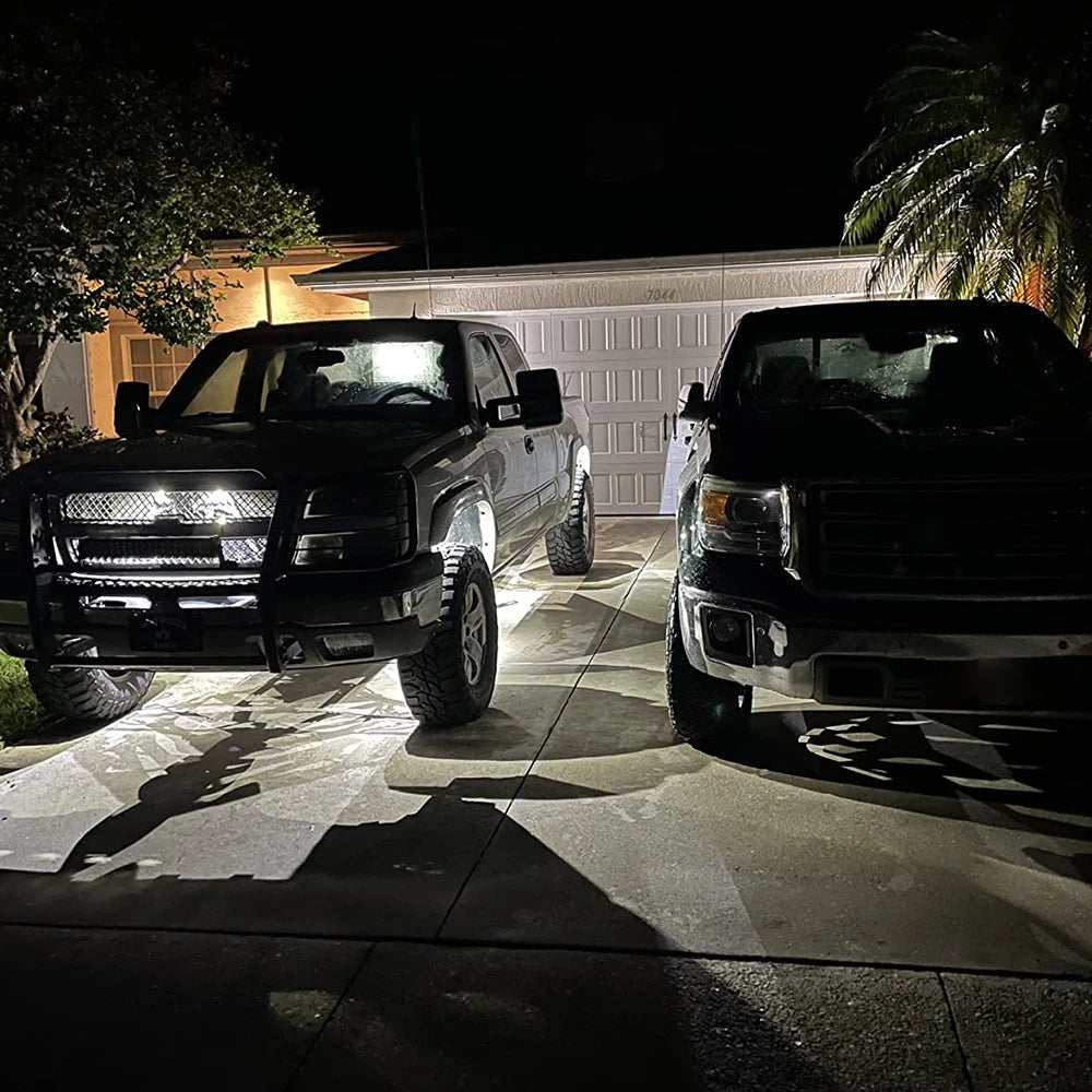 8X Rock LED Lights White Underbody Trail Glow Rig Lamp Offroad SUV Pickup Truck 6B93BC-57