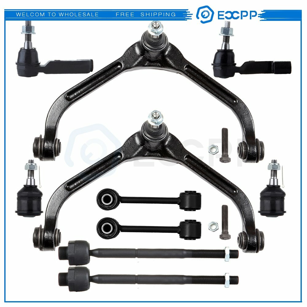 10pcs For 02-04 Jeep Liberty Front Suspension Control Arms Tie Rods Ball Joints 6B93BC-57