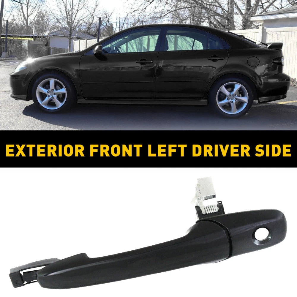 Outer Door Handle with Keyhole Front Driver For Mazda 3 5 6 CX-7 CX-9 RX-8 EOA 6B93BC-57