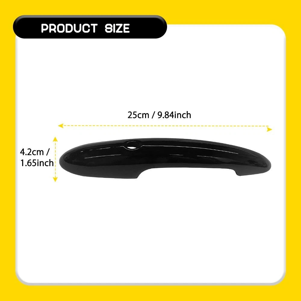 For 2017+ Mini Hatch Countryman F55 F60 GLOSS BLACK Door Handle Covers Overlay A 6B93BC-57