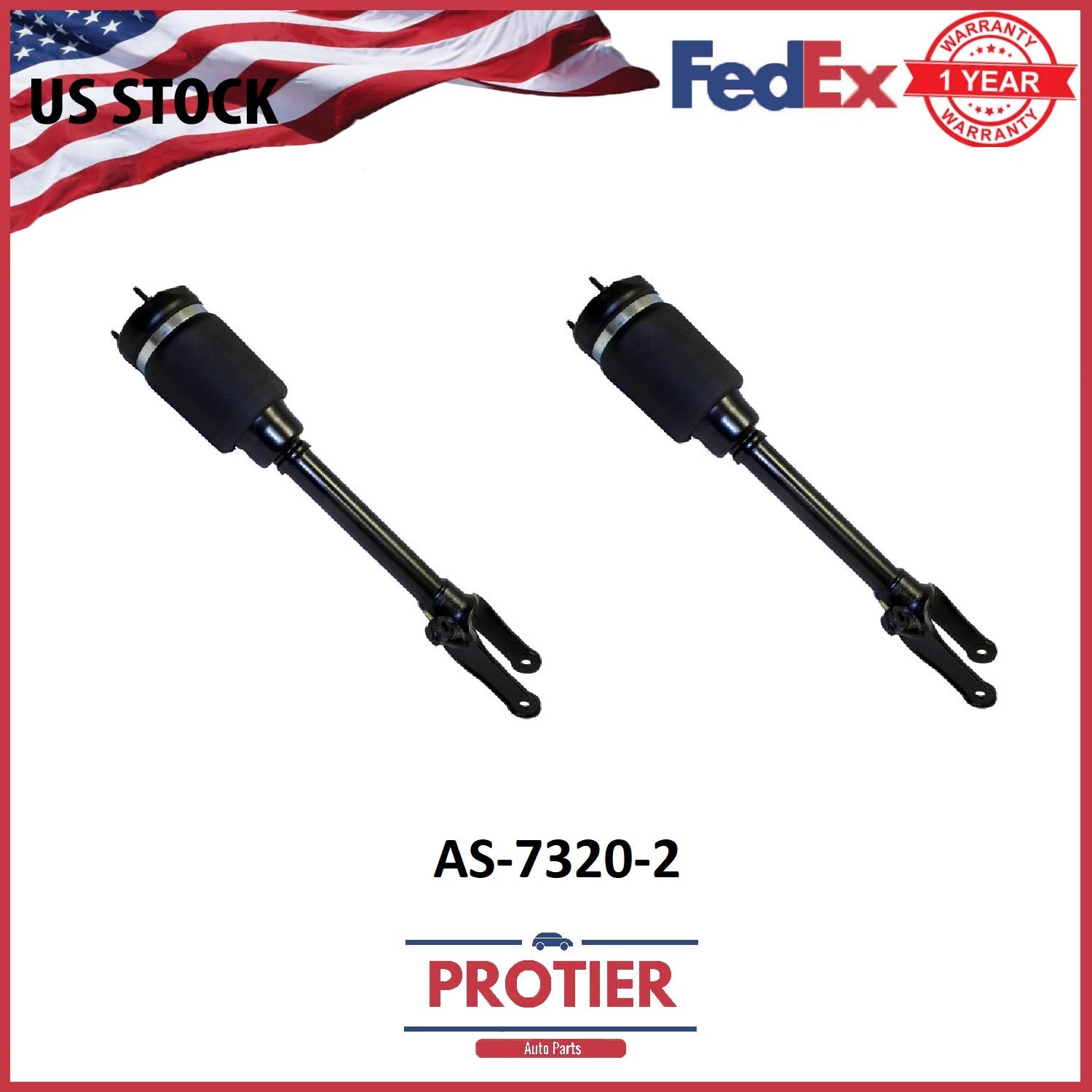 Fits Mercedes Fits Benz GL & ML Series Front Pair Air Strut Shock Assembly 6B93BC-57